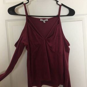 Charlotte Russe maroon club top